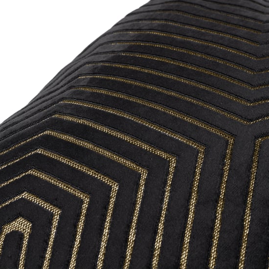 Paoletti Evoke Geometric Cut Velvet Cushion Cover