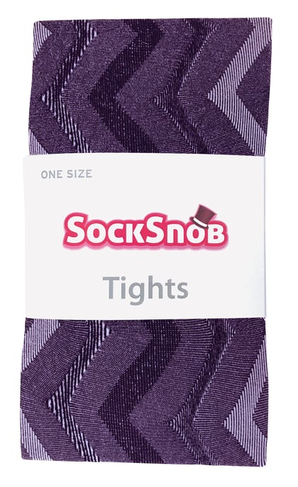 Sock Snob - Färgade 80 denier ogenomskinliga mode-strumpbyxor för damer - Weave - Image 2