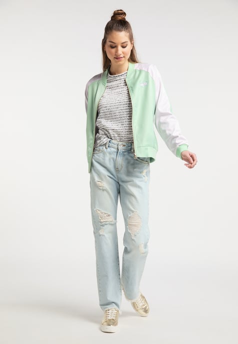 Mymo Omkeerbare jas Dames neo mint colorblock - Image 2