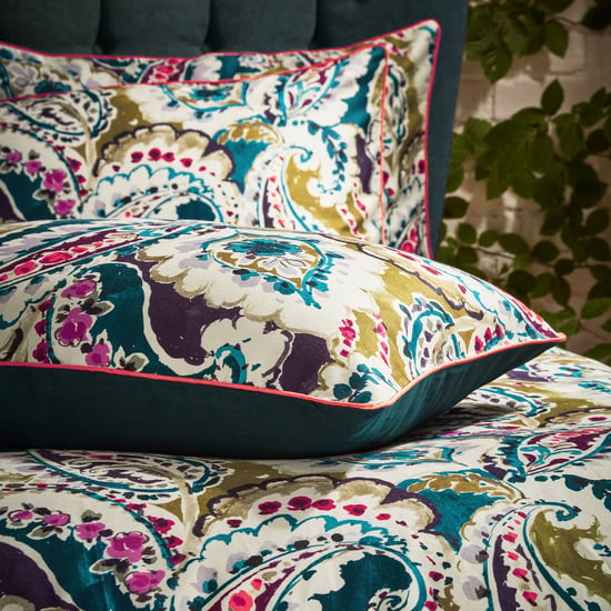 EW by Edinburgh Weavers Aretha Paisley Premium Cotton Sateen Pillowcase Pair - Image 2