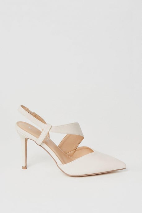 Evie Asymmetric Pointed Stiletto High Heel Court Shoes - Image 2