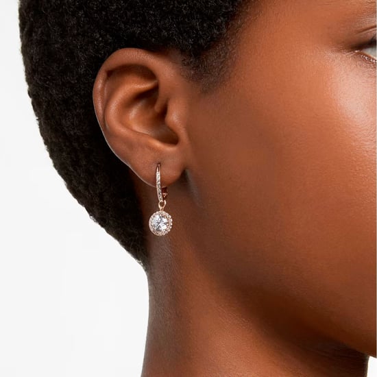 Swarovski 'Constella' Women's Gold Plated Metal Drop Earrings - Rose 5638769