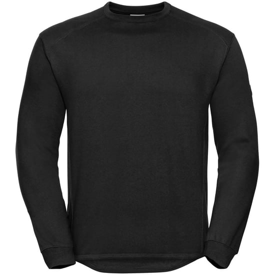 Russell Mens Crew Neck Set In Sweatshirt Top (Black) - Image 1