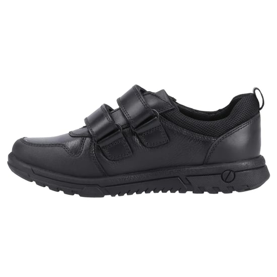 Hush Puppies Boys Spencer Leather School Shoes (Black) - Image 3