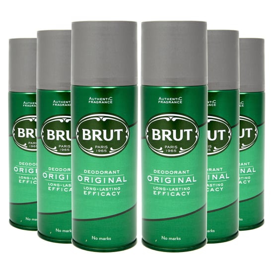 Brut Original Men's Deodorant Body Spray with Distinctive Fragrance 200ml, 6pk - Image 1