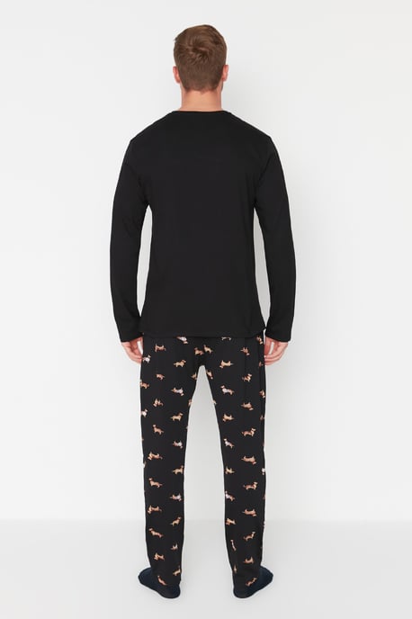 Trendyol Herrar Crew Neck Pyjamas Set - Image 5