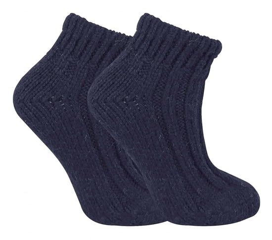 Sock Snob - Ankelstövelstrumpor i ullblandning för damer med tjocka ribbade strumpor - Image 1