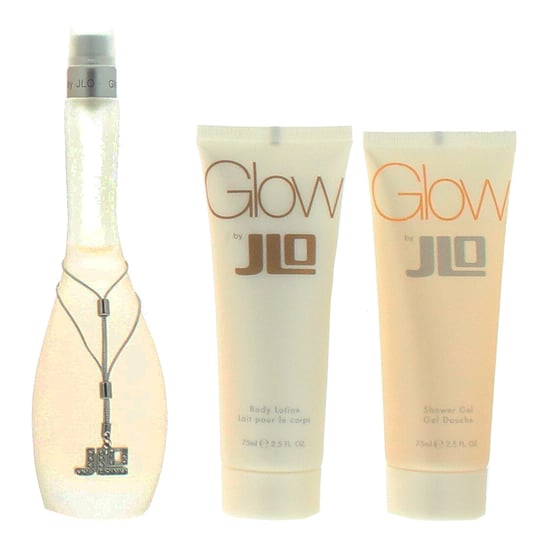 Jennifer Lopez Glow Eau De Toilette 3 Piece Gift Set: Eau De Toilette 50ml - Body Lotion 75ml - Shower Gel 75ml