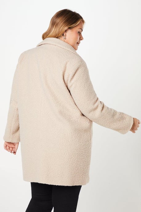 Curve Teddy Boyfriend Coat - Image 3