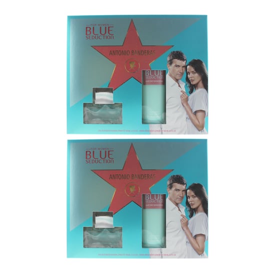 Antonio Banderas Blue Seduction Eau de Toilette 50ml & Body Lotion 100ml Set x 2