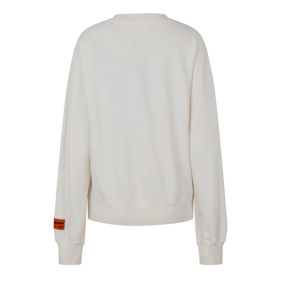 Women's Heron Preston Logo Recycled Cotton Crewneck Sweatshirt in White
