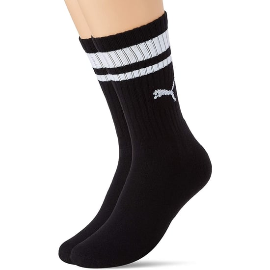 Puma Unisex Adult Heritage Stripe Crew Socks (pak van 2) (Zwart/Wit) - Image 2
