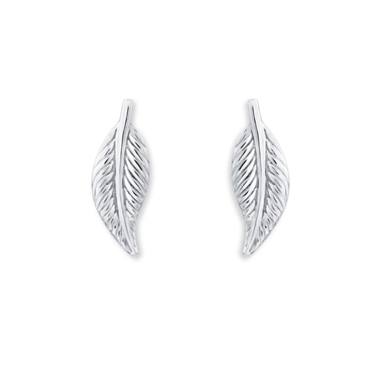 Amor ear studs for ladies, 925 Sterling silver, zirconia synth. | Wings