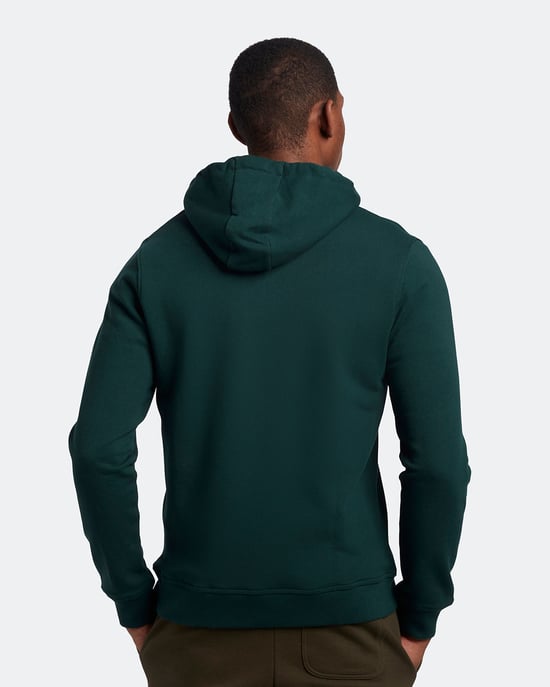 Lyle & Scott hoodie met rits in groen - Image 3