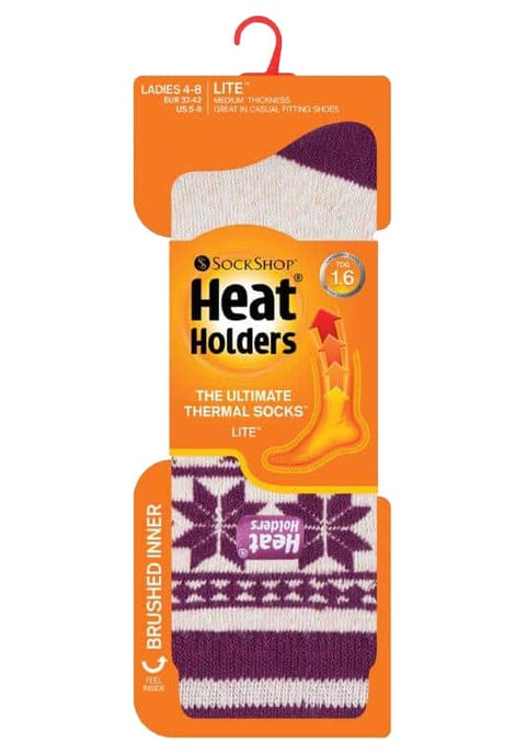 Heat Holders Lite - Tunna vintervärmesockor för damer i moderiktiga modeller - Whitebirk - Image 2