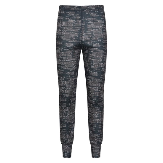 Mountain Warehouse Mens Talus Dash Print Thermal Bottoms (Svart) - Image 1