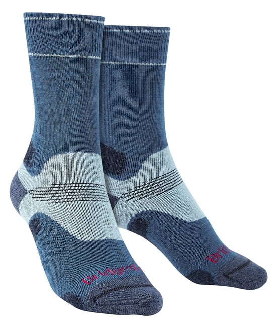 Bridgedale - Womens Hiking Midweight Merino Socks - Blue / Sky - Image 1