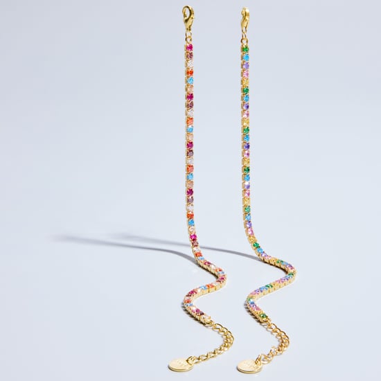 Luxenter 925 Sterling Silver Bracelet with Multicolour Zirconia finished in 18K yellow gold - Tahu