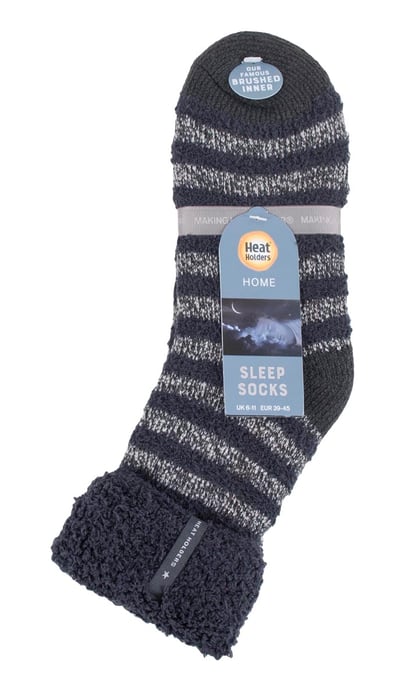 HEAT HOLDERS - Mens Warm Luxury Fleece Lined Lounge Bed Socks - Image 2