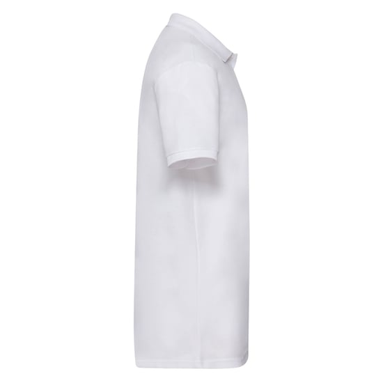 Fruit Of The Loom Heren 65/35 Heavyweight Piqué Poloshirt Korte Mouwen. (Wit) - Image 3