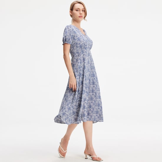 Liberty printed empire dress