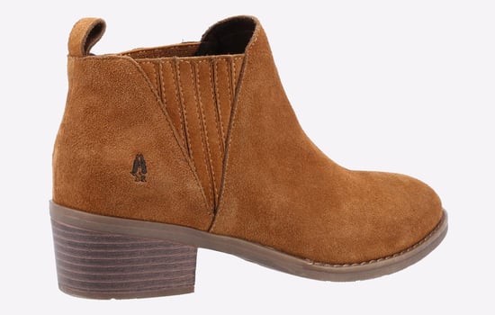 Hush Puppies Isobel Leren Dames Laarzen In Tan - Image 3