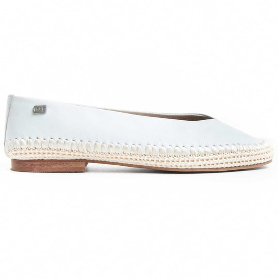 Purapiel Ballerine Andra In White - Image 2