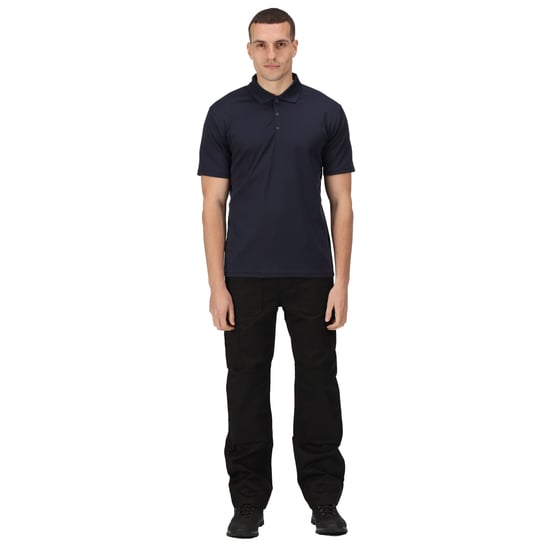 Regatta Mens Pro Moisture Wicking Polo Shirt (Navy)