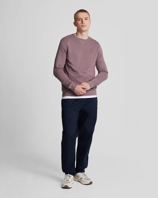 Lyle & Scott merk Highland Mauve paars pull-over sweatshirt - Image 2