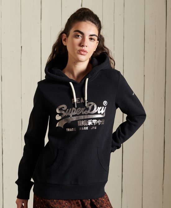 Superdry Vintage Logo Boho Sparkle Hoodie - Image 3