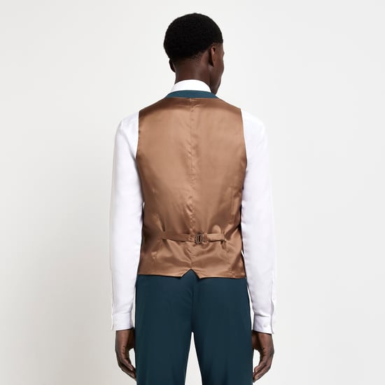 River Island Mens Waistcoat SB5 Teal - Green