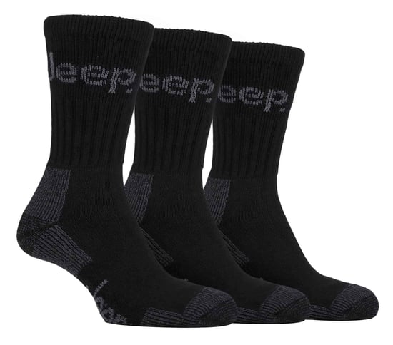 Mens 3 Pair Jeep Terrain Cushion Sole Walking Hiking Work Socks - Image 1