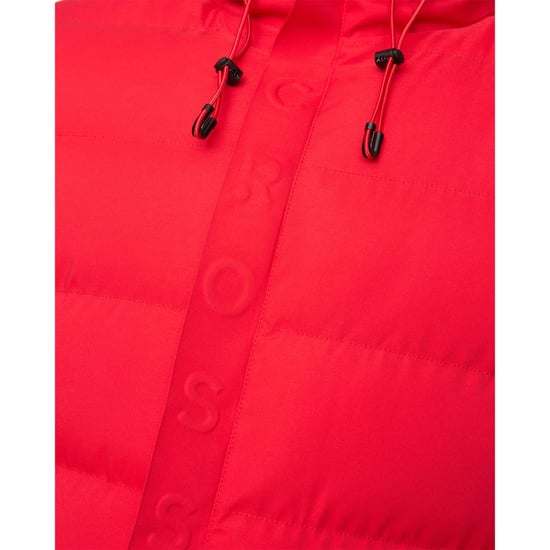 Crosshatch Mens Kampleys Embossed Padded Jacket (Red) - Image 3