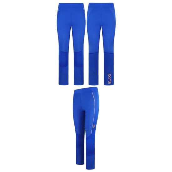 Skins Series-5 Stretch Waist Blue Womens Long Tights Leggings SF40501190571