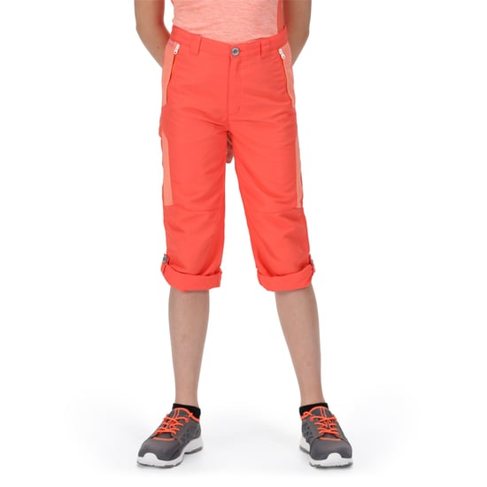 Regatta Childrens/Kids Sorcer V Mountain Trousers (Neon Peach/Fusion Coral) - Image 5