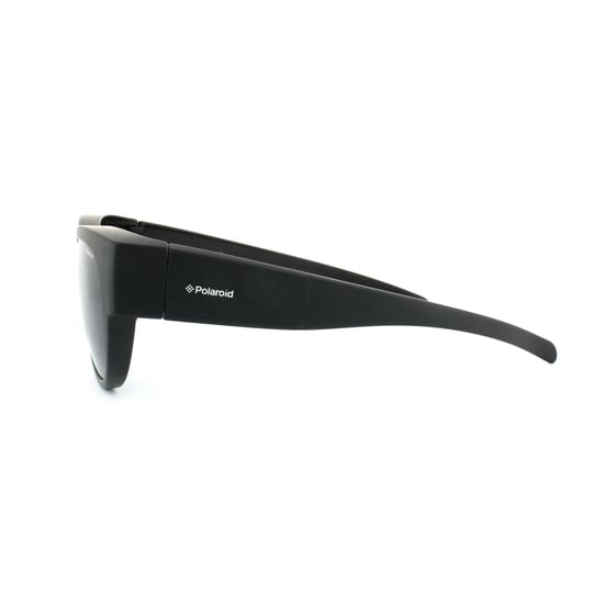 Polaroid Suncovers Oval Unisex Matte Black Grey Polarized Sunglasses
