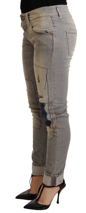 Acht Gray Bomull Slim Fit Denim Jeans - Image 2