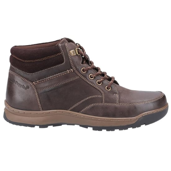 Hush Puppies Heren Grover Leren Laarzen (Bruin) - Image 3