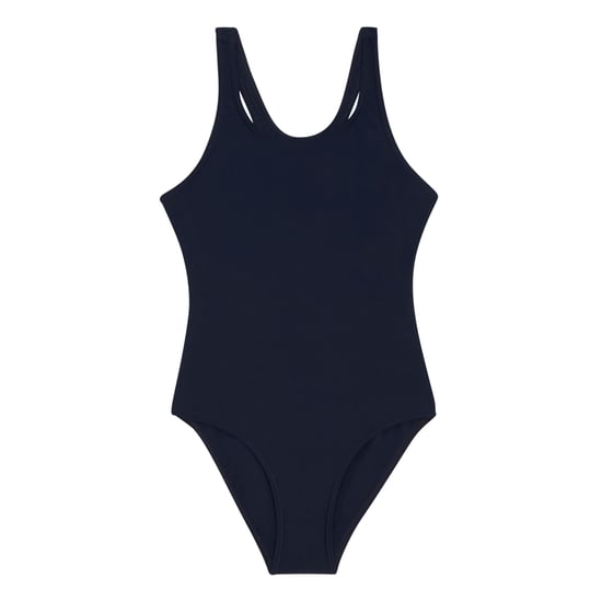 Regatta Girls Katrisse Plain One Piece Swimsuit (Navy)