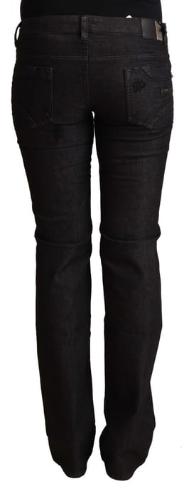 Costume National Women's Black Cotton Low Waist Skinny Jeans - Image 3