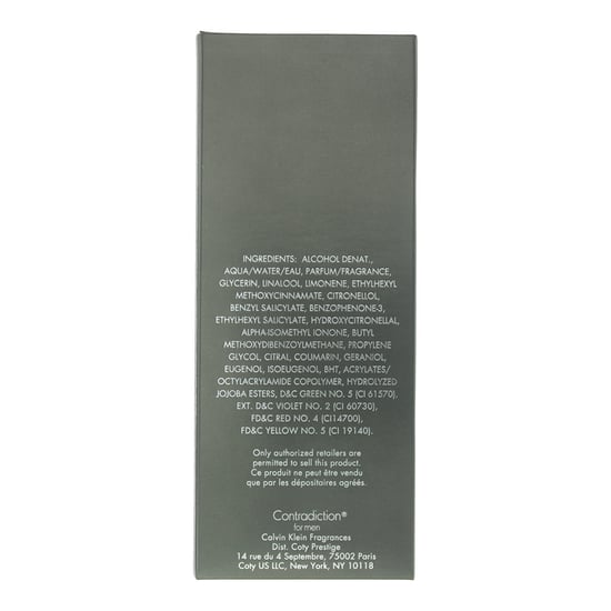 Calvin Klein Contradiction Eau de Toilette 100ml Spray For Him - Image 2