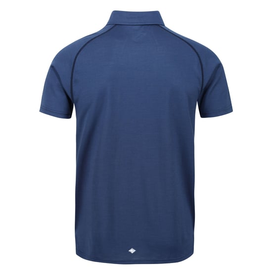 Regatta Mens Kalter Short-Sleeved Polo Shirt (Dark Denim) - Image 2