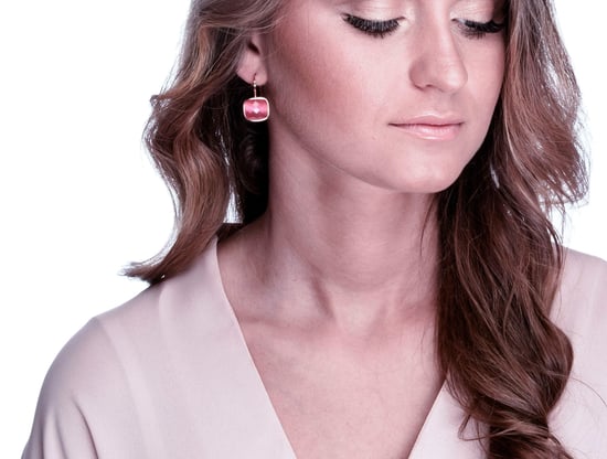 Orphelia 'Isabella' Dames 925 Sterling Zilveren Hang oorbellen - Roze ZO-7198/PI - Image 5