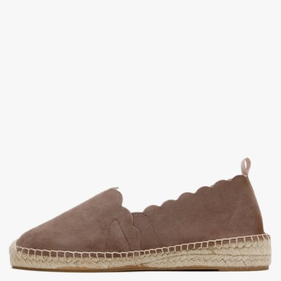 Carmen Saiz Suede Scalloped Edge Espadrilles