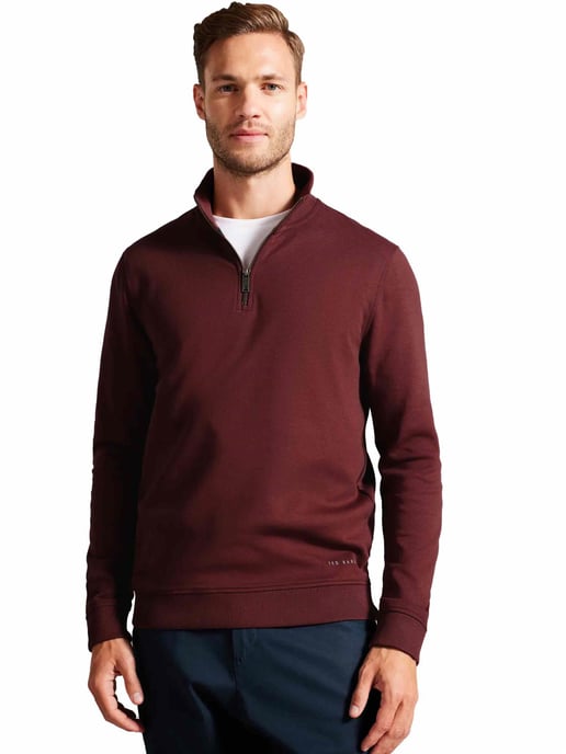 Ted Baker | Mens Half Zip Funnel Neck Sweat - Antram - Image 1