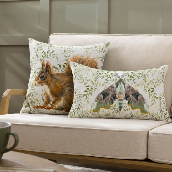 Evans Lichfield Shugborough Moth Traditional Cushion - Image 5