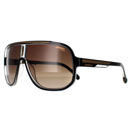 Carrera Rectangle Mens Black Gold Brown Gradient 1058/S