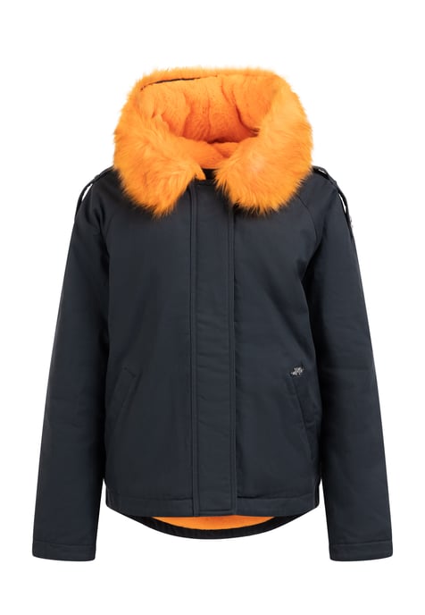 Mymo Winter jacket women Marine-Orange - Image 1