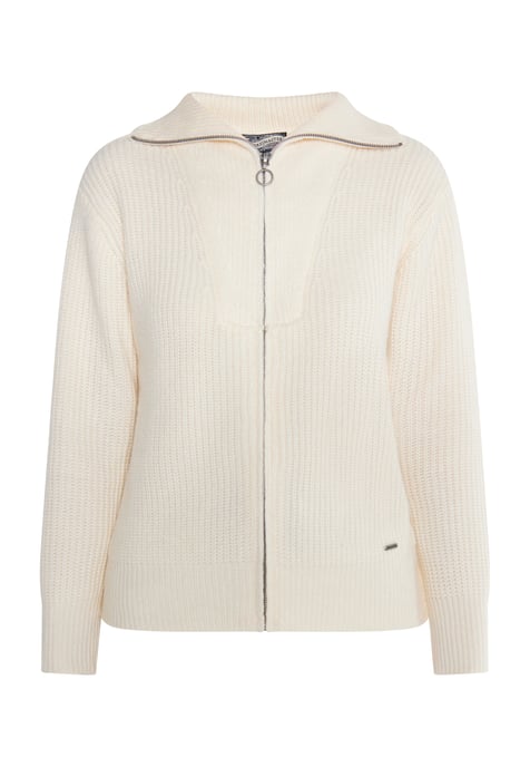 Dreimaster Vest Dames wolwit - Image 1