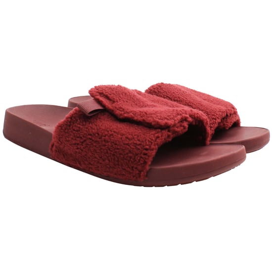 Vionic Keira Shearling Womens Red Sliders - Image 4